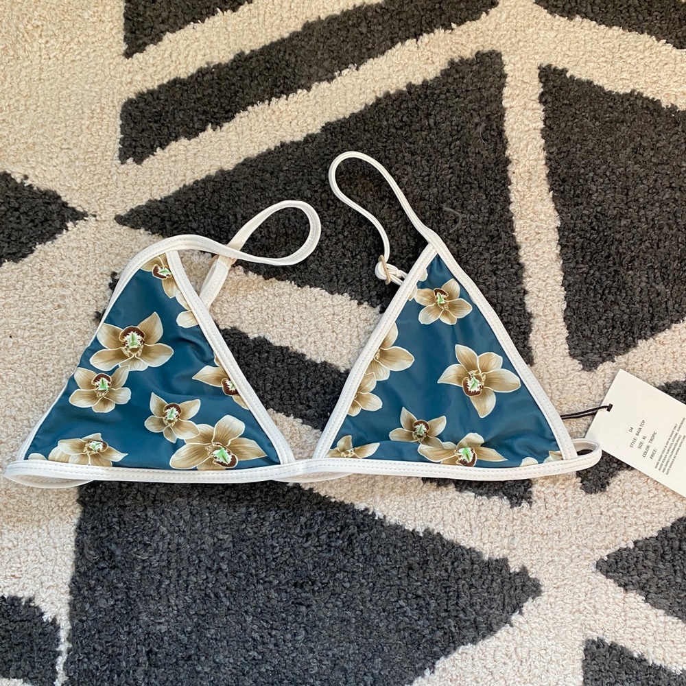Acacia swimwear Baja top in tropic (XL) NWT